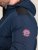 D555 Hank Ripstop Contrast Panelled Padded Hooded Jacket Tumesinine - Jakid ja joped - Joped, suured suurused: 2XL – 12XL