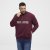North Latitude Half Zip Dressipluus Veinipunane - Sviitrid ja dressipluusid - Meeste suured kapuutsiga jakid suurustes 2XL – 14XL