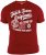 D555 Ernie T-shirt Dark Red - T-särgid - Suured T-särgid 2XL – 14XL