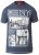 D555 RUEBEN NY City Print T-Shirt Denim - T-särgid - Suured T-särgid 2XL – 14XL