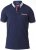D555 GARFIELD Short Sleeve Stretch Polo Shirt Navy - Polosärgid - Meeste suured polosärgid 2XL – 8XL