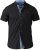 D555 Ollie Short Sleeve Shirt Black - Särgid - Meeste suured särgid 2XL – 8XL
