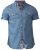 D555 Nathan Short Sleeve Shirt Blue - Särgid - Meeste suured särgid 2XL – 8XL