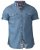 D555 Nathan Short Sleeve Shirt Blue - Särgid - Meeste suured särgid 2XL – 8XL