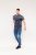 D555 Anson Originals Printed T-shirt Denim Marl - T-särgid - Suured T-särgid 2XL – 14XL