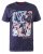 D555 Warner Guitar Printed T-Shirt Navy - T-särgid - Suured T-särgid 2XL – 14XL