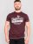 D555 Wharf California Eagle Printed T-Shirt Burgundy - T-särgid - Suured T-särgid 2XL – 14XL