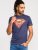 D555 Scampton Official Superman Printed T-Shirt Navy - T-särgid - Suured T-särgid 2XL – 14XL