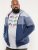D555 Columbus Cut And Sew Panelled Zip Through Hoody Blue - Sviitrid ja dressipluusid - Meeste suured kapuutsiga jakid suurustes 2XL – 14XL