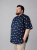 Kam Jeans 6068 Flamingo Short Sleeve Shirt Navy - Särgid - Meeste suured särgid 2XL – 8XL