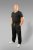 20 Nodi Long Leg Sports Pants in Combed Cotton Jersey Black - Dressipüksid ja -šortsid - Spordipüksid ja Lühikesed Spordipüksid
