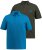 JP1880 704317 Polosärk 2 tk Türkiissinine/Oliivroheline - Polosärgid - Meeste suured polosärgid 2XL – 8XL