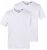 JP1880 711318 V-kaelusega T-särk 2 tk Valge - T-särgid - Suured T-särgid 2XL – 14XL