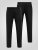 D555 Ted 4 Way Stretch Tailored Trouser Must - Ülikonnad ja pintsakud - Ülikonnad suured suurused
