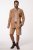 JP1880 Premium Goat Suede Staghorn Embroidery Shorts Leather Brown - JP1880 - JP1880 Meeste Riided Suurtes Suurustes