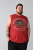 Kam Jeans 5763 Hawaii Surf Vest Sleeveless T-Shirt Washed Red - T-särgid - Suured T-särgid 2XL – 14XL