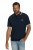 JP1880 802789 Polosärk valge kontrastkraega Tumesinine - Polosärgid - Meeste suured polosärgid 2XL – 8XL
