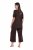 Ulla Popken 806944 Lühikeste varrukatega pidžaama Pruun - Pidžaama/Loungewear - 