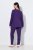 Ulla Popken 812441 Pitsiga pikkade varrukatega pidžaama Kuningassinine - Pidžaama/Loungewear - 