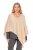 Ulla Popken Knit Pointed Hem Poncho Nature Melange - Sviitrid ja dressipluusid - 