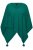 Ulla Popken Knit Pointed Hem Poncho Emerald Green - Sviitrid ja dressipluusid - 