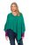 Ulla Popken Knit Pointed Hem Poncho Emerald Green - Sviitrid ja dressipluusid - 
