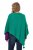 Ulla Popken Knit Pointed Hem Poncho Emerald Green - Sviitrid ja dressipluusid - 