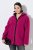 Ulla Popken 823371 Kapuutsi ja tepitud taskutega teddyjope Fuksia - Fleece riided - 