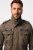 JP1880 Field Jacket with Badges Vintage Look TALL Moss Green - TALL jakid ja joped - TALL jakid pikkadele meestele