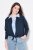Ulla Popken 827116 Püstkraega linasegust bolero Tumesinine - Bolerod - 