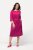 Ulla Popken 827740 3/4 varrukatega jersey-kleit Roosa - Midikleidid - Plusssuuruses midikleidid