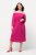 Ulla Popken 827740 3/4 varrukatega jersey-kleit Roosa - Midikleidid - Plusssuuruses midikleidid