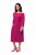 Ulla Popken 827740 3/4 varrukatega jersey-kleit Roosa - Midikleidid - Plusssuuruses midikleidid
