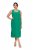 Ulla Popken 827908 Varrukateta jersey-kleit Roheline - Trikookleidid - 