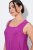 Ulla Popken 827908 Varrukateta jersey-kleit Lilla - Trikookleidid - 