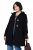 Ulla Popken 829347 Duffelmantel Must - Mantlid - Naiste mantlid suurtes suurustes