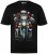 Men+ 148 T-särk bellyfit Jõuluvana mootorrattal Must - T-särgid - Suured T-särgid 2XL – 14XL