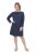 Ulla Popken 834371 Triibuline dressikleit Tumesinine - Dressikleidid - 