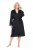 Ulla Popken 834837 Pitsiga kimono-hommikumantel Must - Hommikumantlid - 