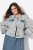 Ulla Popken 835486 Laiade varrukatega teksajope Denimsinine - Joped - Suured naiste jakid