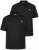 Men+ 258 Polosärk Must 2-pakk - Polosärgid - Meeste suured polosärgid 2XL – 8XL
