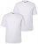 Men+ 285 Ümara kaelusega T-särk Valge 2-pakk - T-särgid - Suured T-särgid 2XL – 14XL