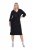 Ulla Popken 836514 3/4 varrukatega midikleit Must - Midikleidid - Plusssuuruses midikleidid