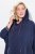 Ulla Popken 837190 Kapuutsiga kodupontšo Tumelilla - Pidžaama/Loungewear - 