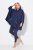 Ulla Popken 837190 Kapuutsiga kodupontšo Tumelilla - Pidžaama/Loungewear - 