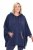 Ulla Popken 837190 Kapuutsiga kodupontšo Tumelilla - Pidžaama/Loungewear - 