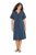 Ulla Popken 837403 Lühikeste varrukatega jersey-kleit Tumesinine - Trikookleidid - 