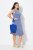 Ulla Popken 837874 Varrukateta jersey-kleit Sinine - Trikookleidid - 