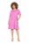Ulla Popken 840115 Lühikeste varrukatega jersey-kleit Roosa - Trikookleidid - 