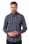 JP1880 Checked Shirt Long Sleeve Kent Collar Anthracite - Särgid - Meeste suured särgid 2XL – 8XL